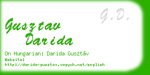 gusztav darida business card